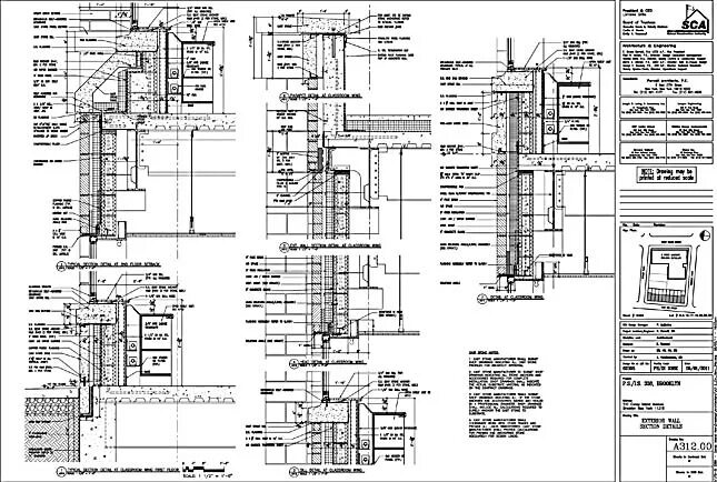 Architectural details. Detail Universal. R details