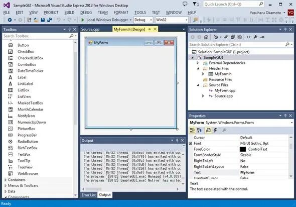 Clr visual studio. C++ gui библиотеки. gui библиотека visual c++. visual studio gui c++. c # visual components примеры.