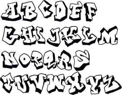 Шрифт в виде граффити