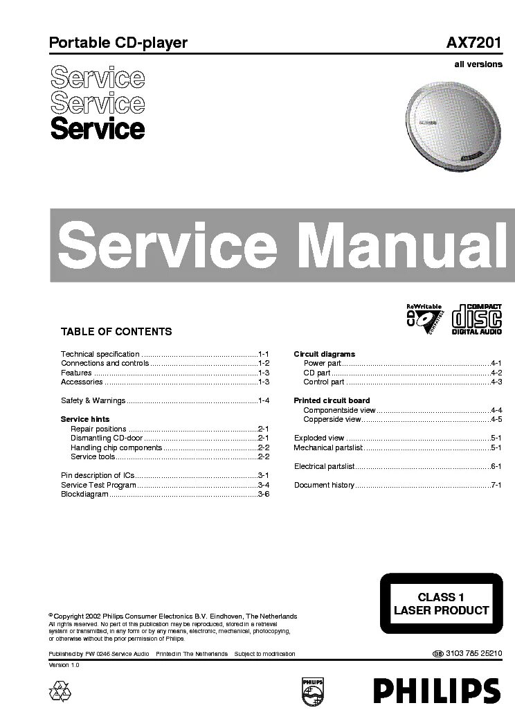 Service manual Philips shb9100. Philips ax7201. Ax7201/01. Philips ax3301.