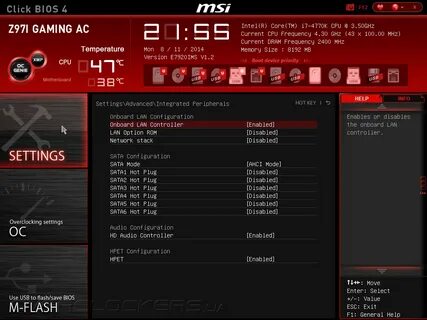 Настройка биос msi click bios