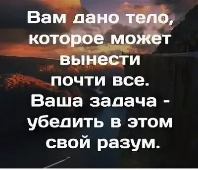 Смочь вынести. Бог дал вам тело которое может. Бог дал вам тело которое может вынести почти всё. Сможет вынести. Бог дал на тело, которое способно на все.