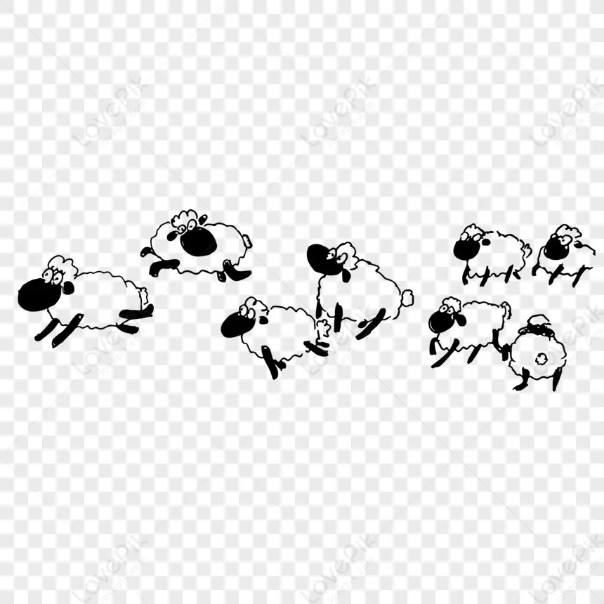 белые овечки бегают по свечке