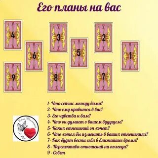 Схема расклада таро на чувства