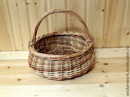 Круглые корзины из лозы