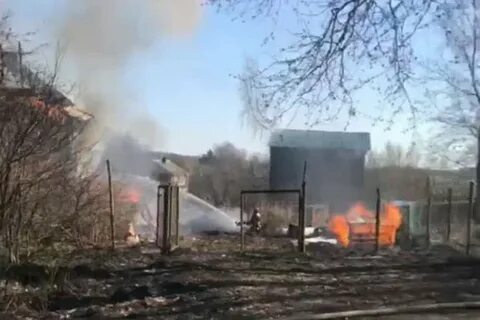 Пожар на каменной горке