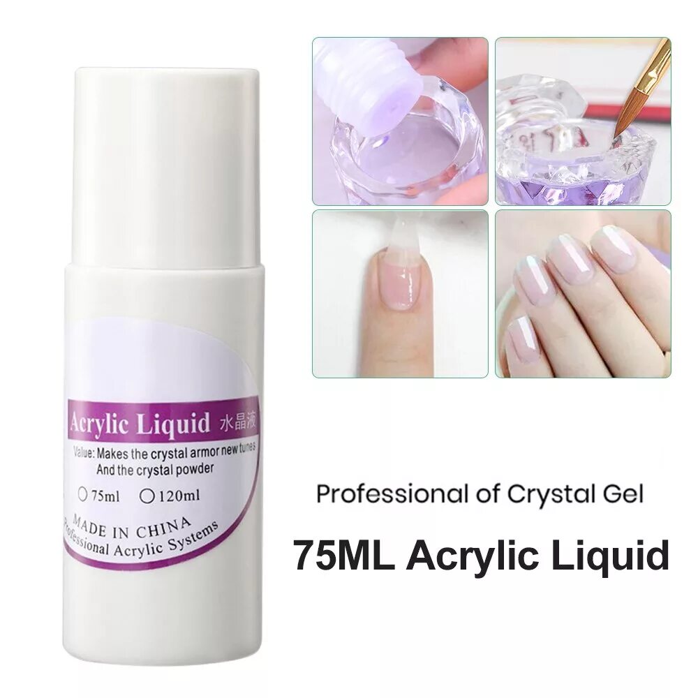 Ликвид для ногтей. Акрил гель Crystal. Liquid Crystal Nail. Укрепляющий гель Crystal.