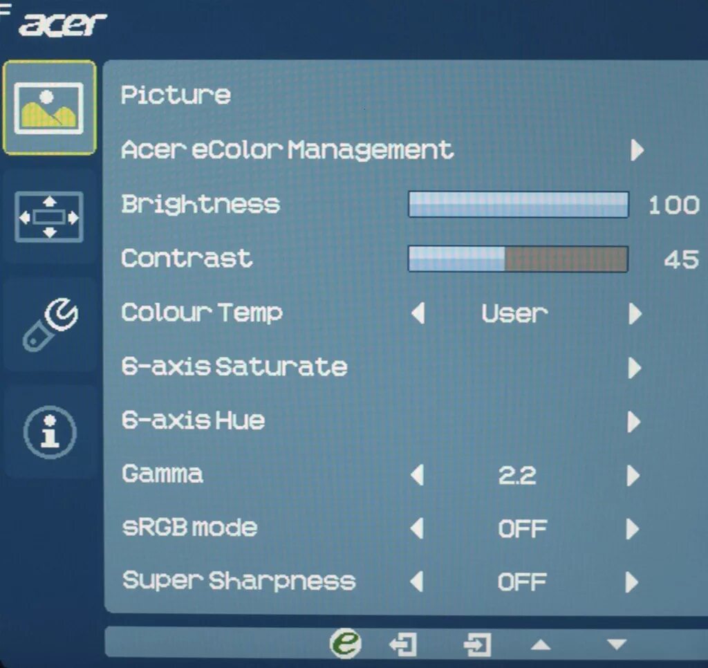 Acer настройки монитора меню. Кнопки на мониторе Acer. Кнопки настройки монитора. Настройка изображение на мониторе Acer. Драйвер яркости экрана