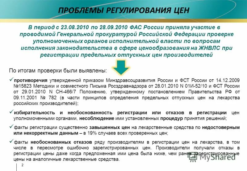 Регулирование цен 2025. Регулирование цен 2025