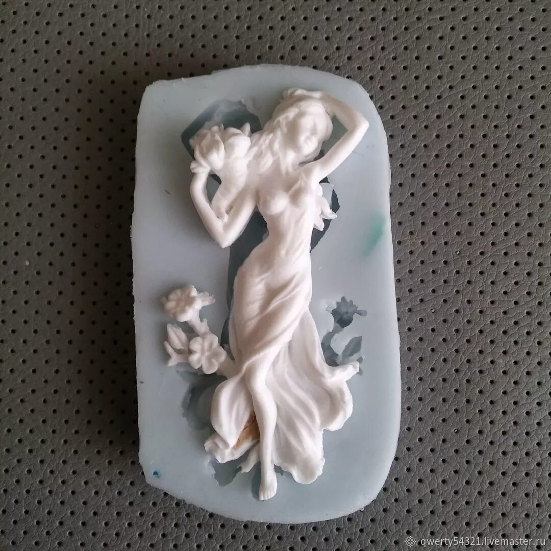 Силиконовый молд богиня Гайя. Молды для глины. Силиконовые молды для полимерной глины.