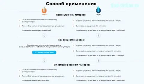 Проктонол от геморроя инструкция