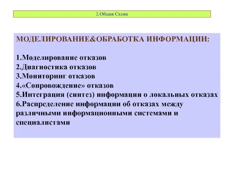 Моделирование обработки информации