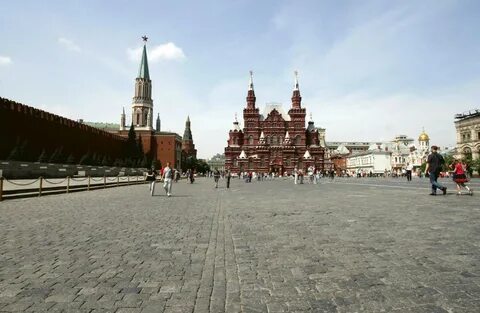Red square in the centre