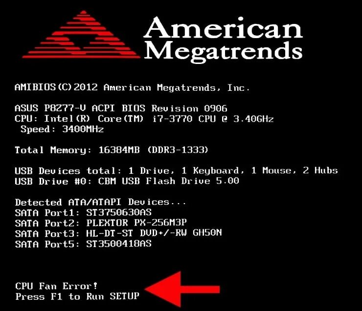 Fan error при загрузке. American MEGATRENDS. Ошибка American MEGATRENDS CPU Fan Error. CPU Error при загрузке. CPU Fan Error Press f1 to Run Setup.