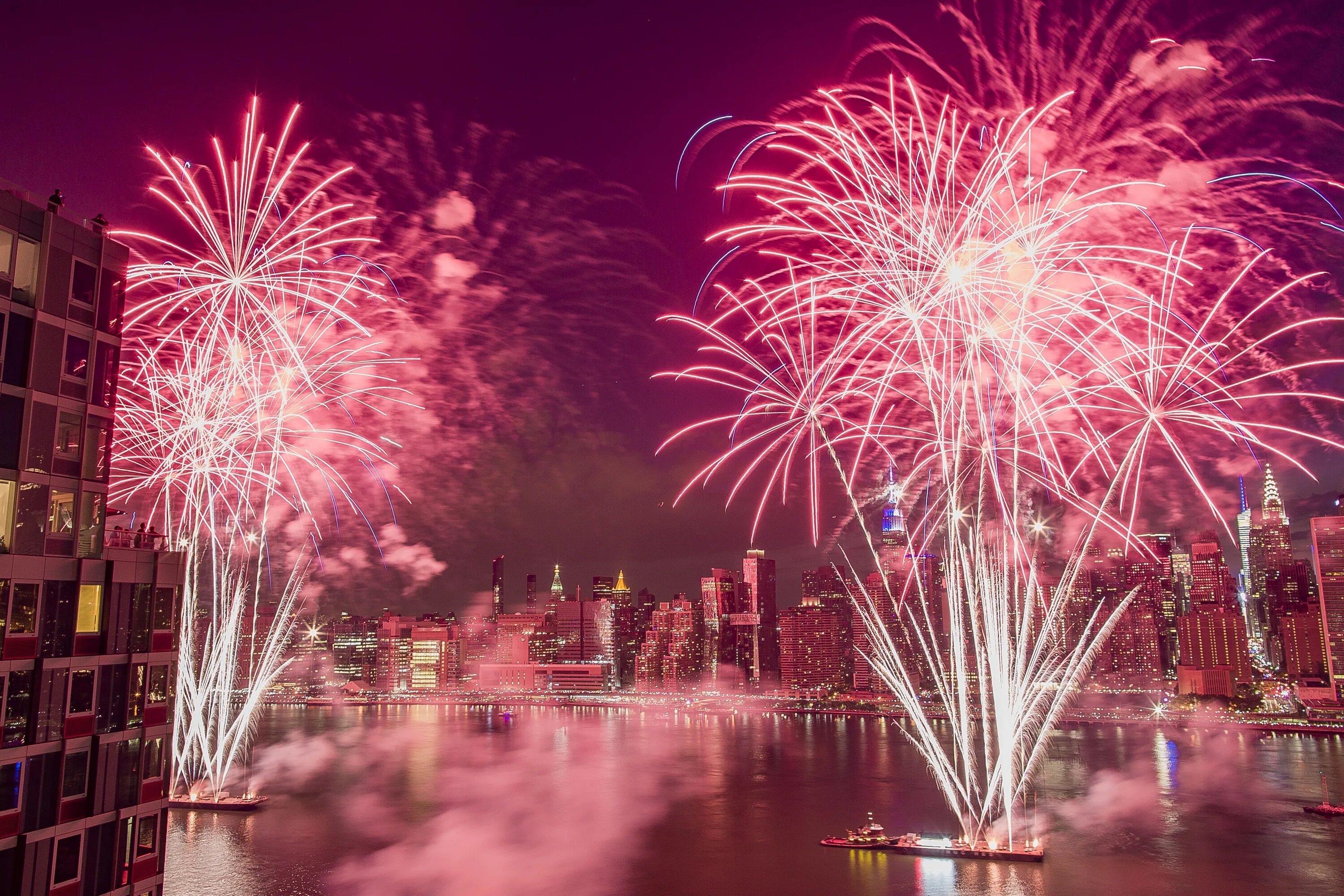 Firework parade