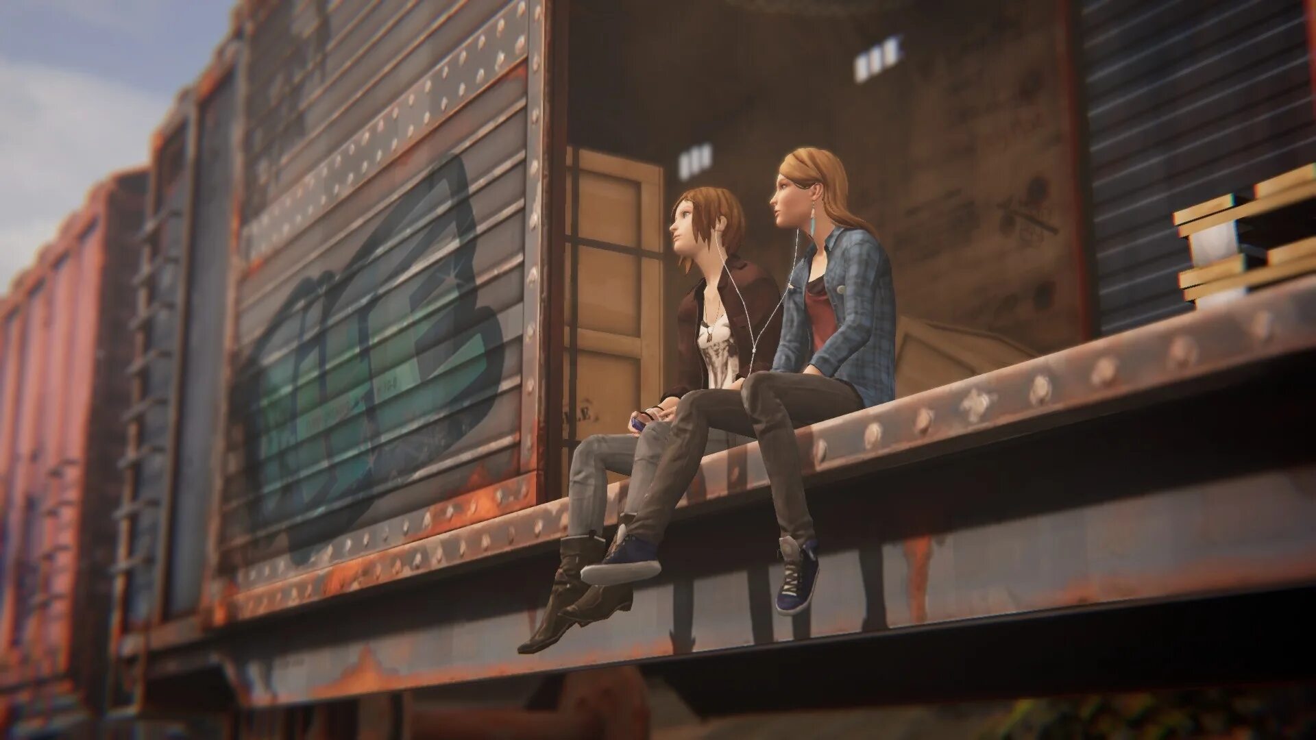 Before the train. Life is strange: before the storm. хлоя и рейчел в поезде. life is strange before the storm 2. life is strange железная дорога.