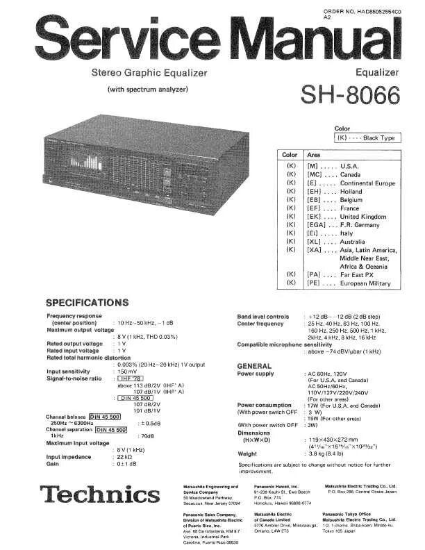 Technics мануалы. Technics sh-8066. technics equalizer sh 8066. 8066 technics. technics sh-90 service manual.