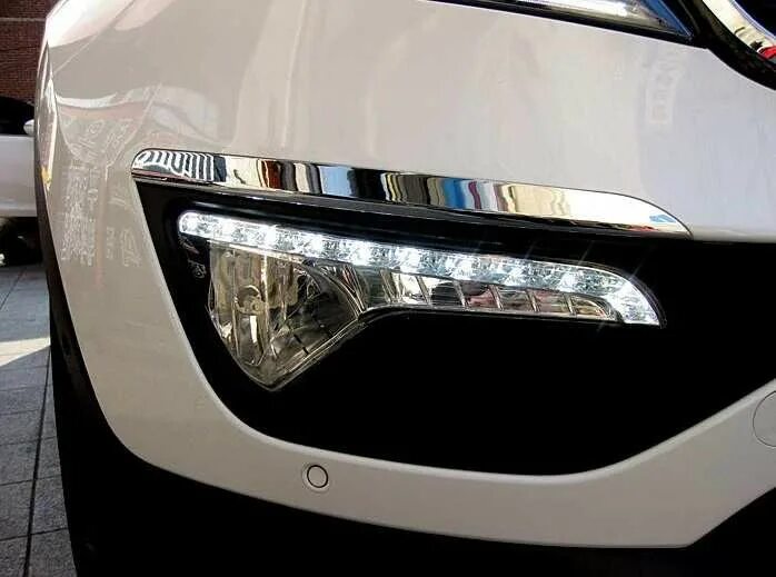 Led ПТФ Kia Sportage 3. ДХО Спортейдж 3. Дневные ходовые огни Kia Sportage 3. Ходовые огни в Киа Спортейдж 3.