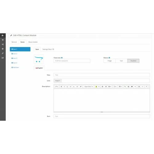Opencart html. Opencart html