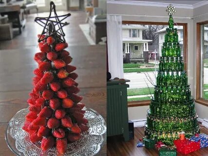 Новогодняя елка из пластиковых бутылок своими руками
