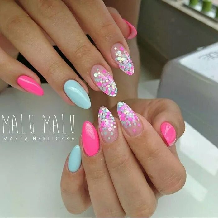 Pin on Uñas de gel bonitas Cute acrylic nails, Neon nails, Nails