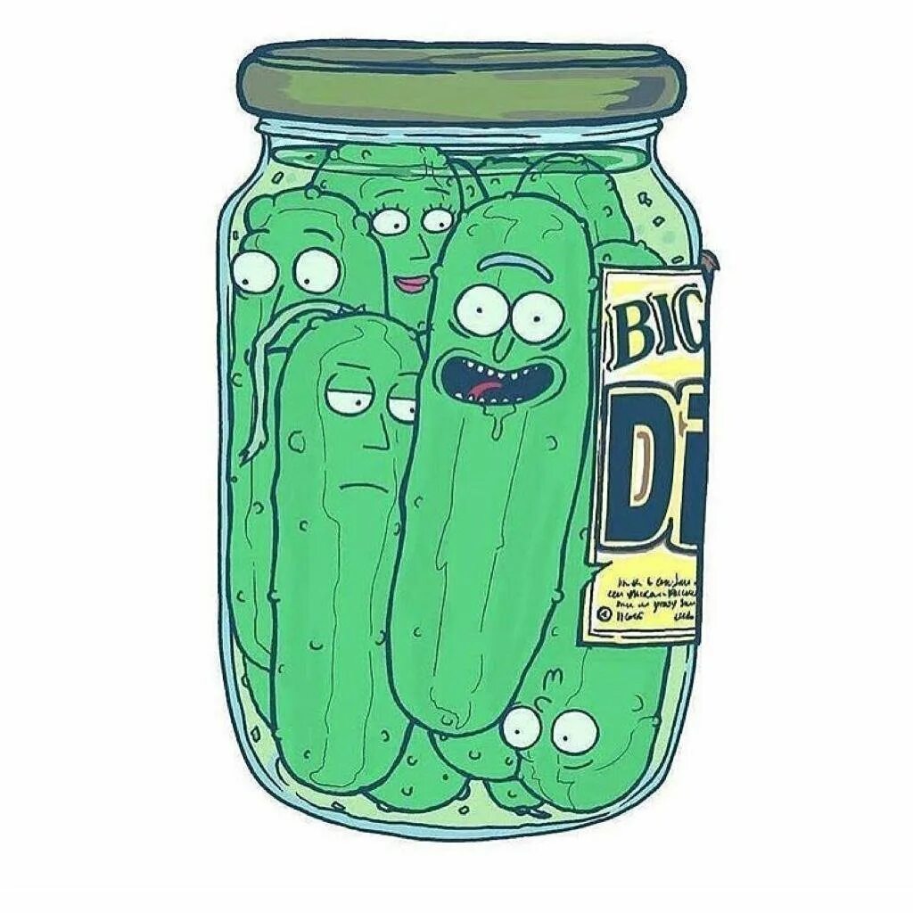 Pickle dump. Огурчик Рик стикер. Рик и Морти банка огурцов. Рик и Морти огурчик. Рик и Морти огурчик Рик.