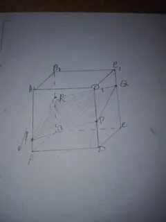 Помогите, пожалуйста, построить сечение куба по трем зада... -reshimne.ru