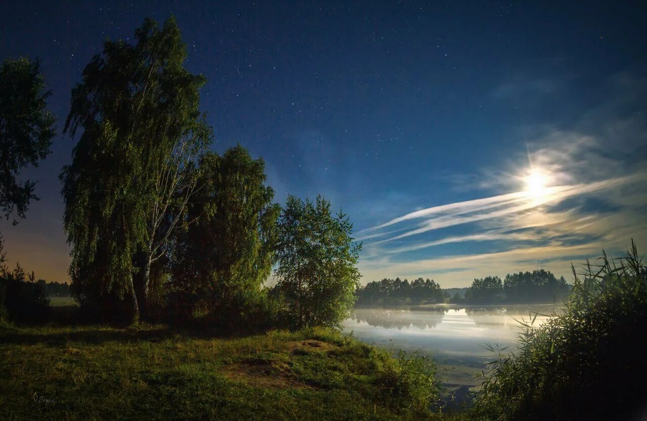 Ночные пейзажи природы. Летняя ночь. Пейзаж вечер. Пейзаж ночь. Природа летней ночью