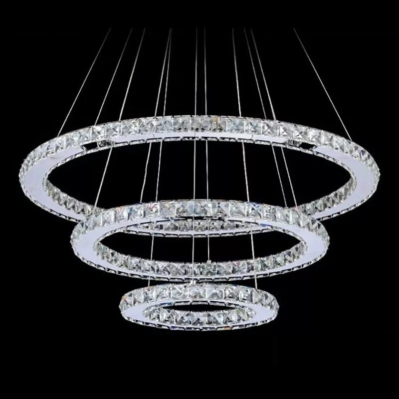 Crystal Ring Chandelier люстра. Люстра led Lavita eletto el331c120.1. Светодиодная подвесная люстра « Кристалл 3 кольца». Люстра led 2-Ring Chandelier Золотая. Регулируемые светодиодные люстры