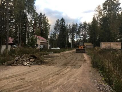 В деревне построили дорогу