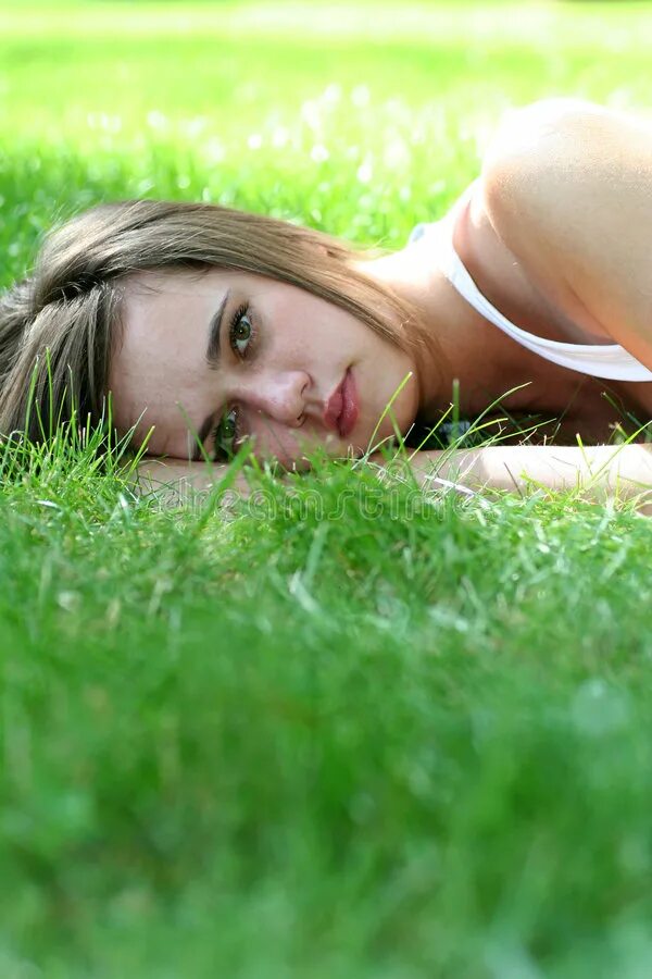Lying grass