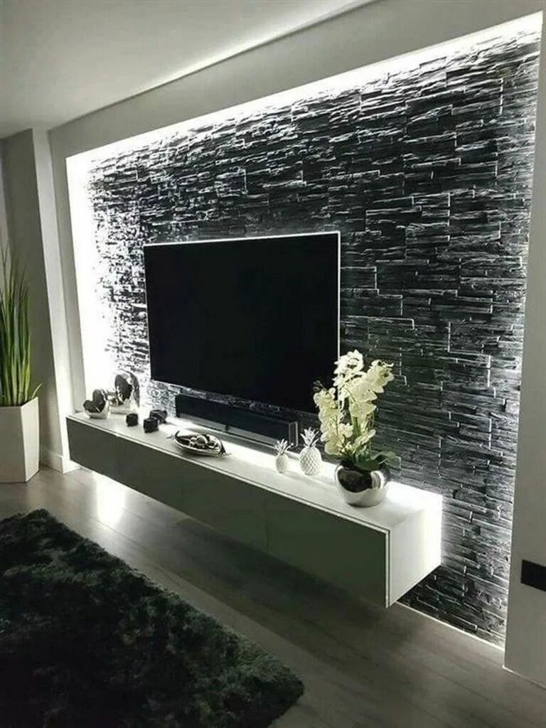 Wall Texture Designs For The Living Room: Ideas & Inspiration Geometric living r