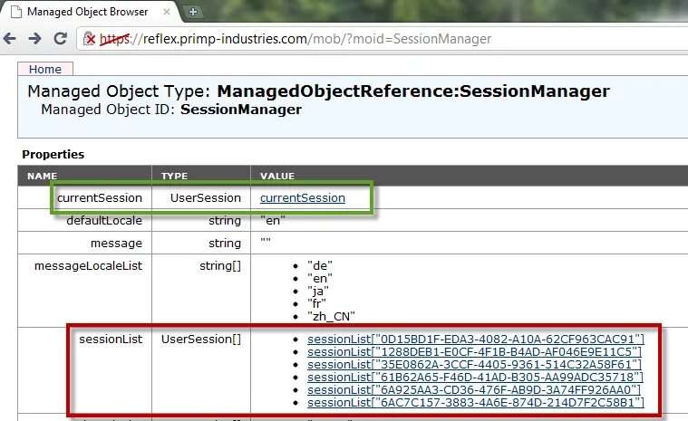 Object browser. Object browser