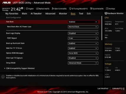 Settings disable enable