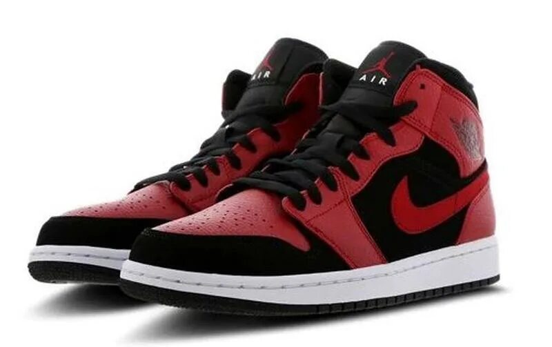 Кроссовки air jordan mid. Nike Air Jordan 1 Red. Nike Air Jordan 1 Mid Black Red. Nike Air Jordan 1 Mid Red. Nike Air Jordan 1 Black Red.