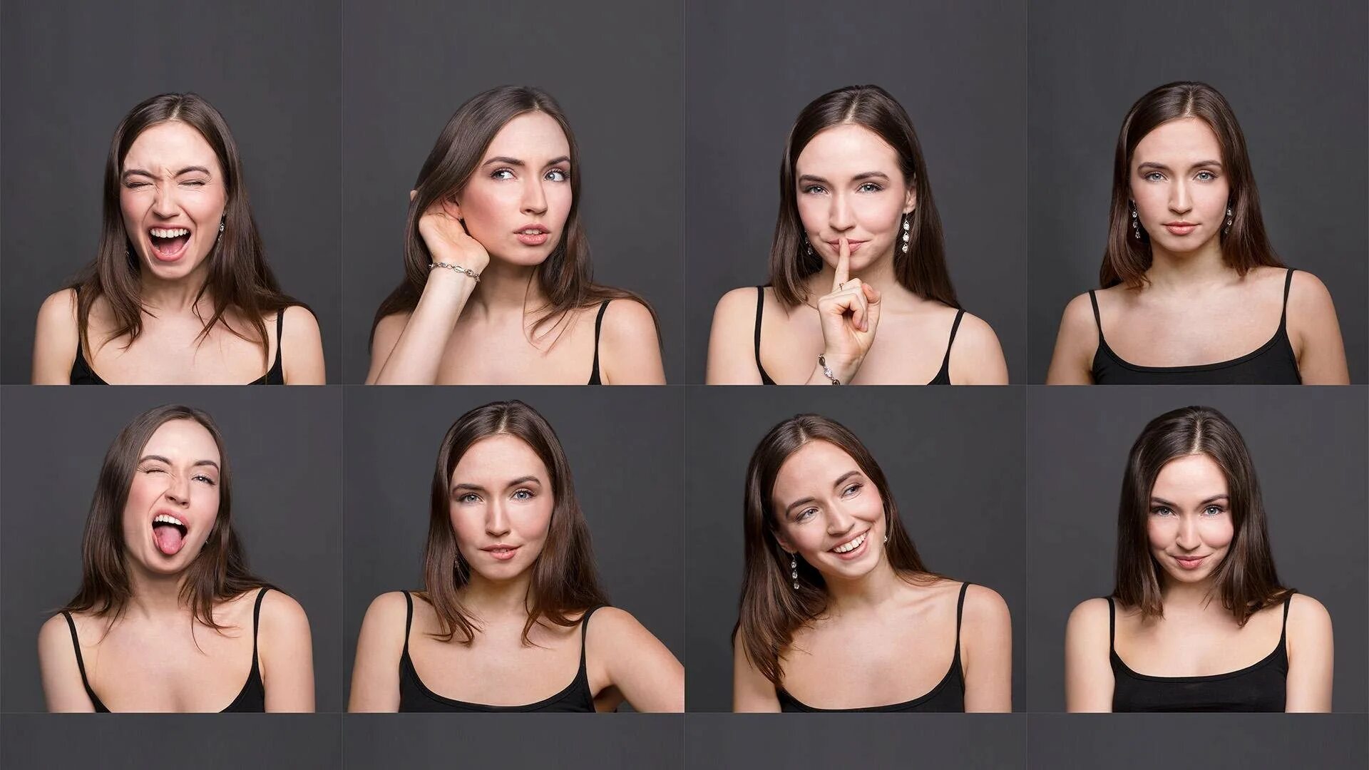 Ракурсы женской головы. Снэпы хейли. Лицо фас и профиль. Женское лицо в разных ракурсах. Анфас профиль и 3/4.