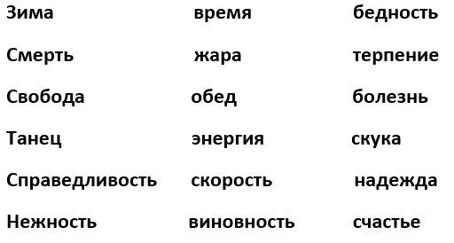 Прочитай и запомни слова. Набор слов для запоминания. Упражнение на запоминание. Набор слов длязапом Нани,я. Слова для запоминания.