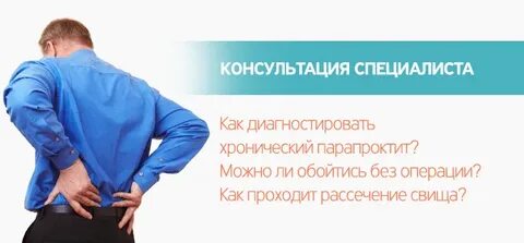 Симптомы парапроктита у мужчин