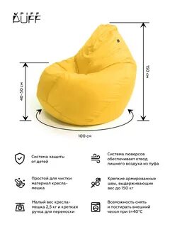 Кресло мешок размеры