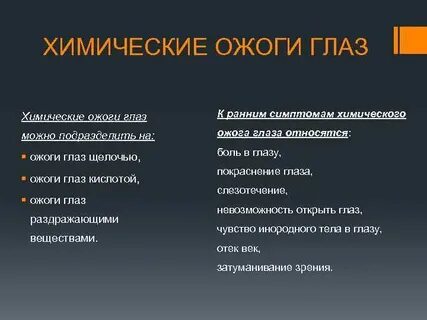 Симптомы ожогов