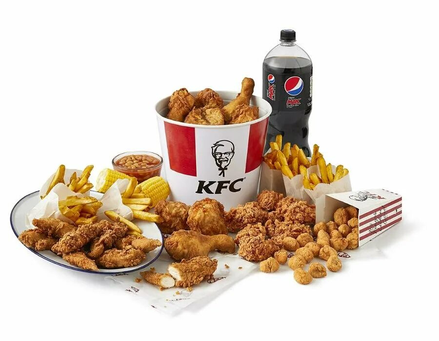 Круглосуточный фаст фуд. KFC быстрое питание.