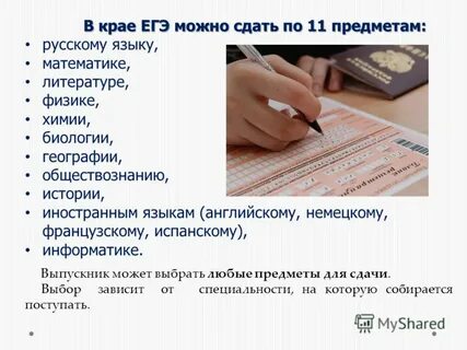 Пишут ли студенты егэ