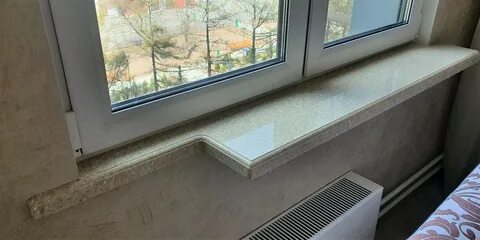 Подоконник пластиковый на кухне