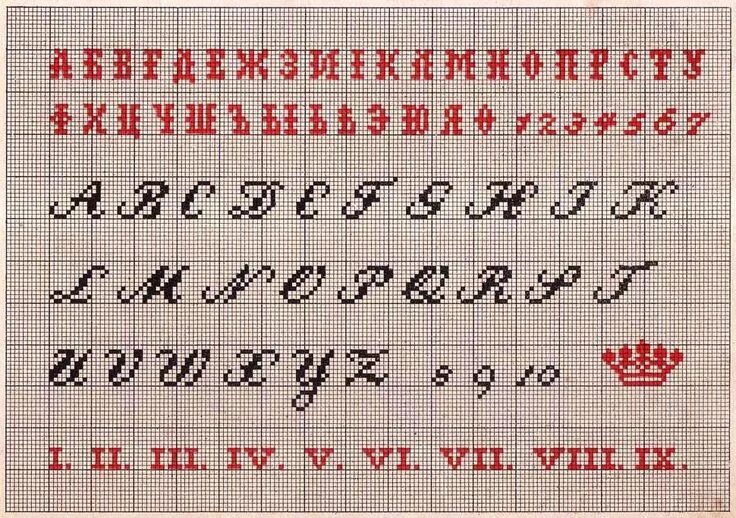 Алфавит и цифры схема для вышивания / Фото #1 Шрифты goldirinka (With images) Cross stitch, Photo, Al