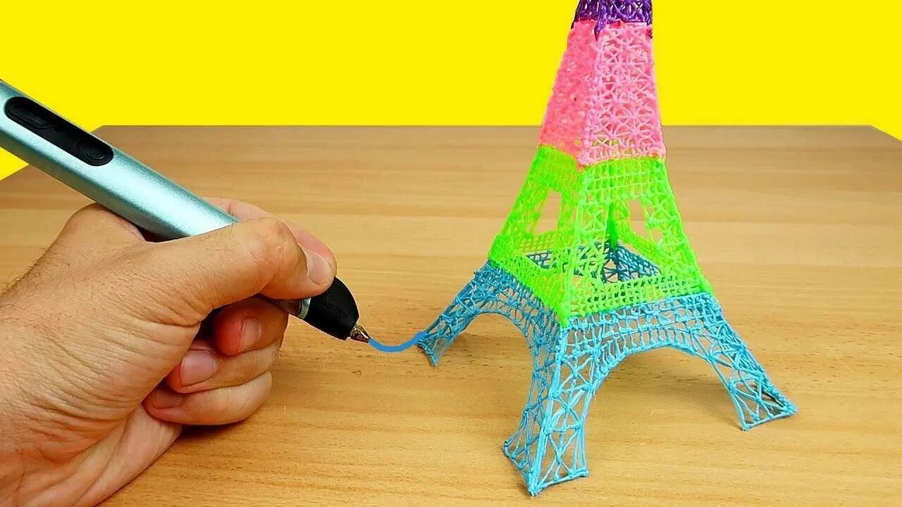 Рисуют 3 д ручкой видео. 3д ручка 3dpen-3. алекс бойко 3д ручка. эйфелева башня 3д ручкой.