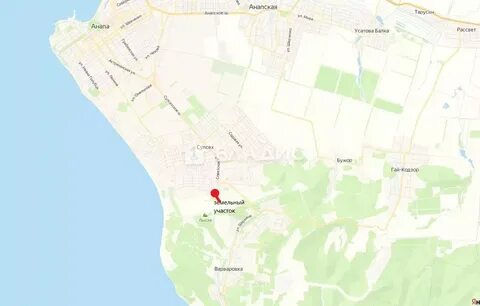 Супсех краснодарский на карте