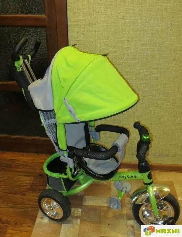 1m Green коляска- велосипед. Велосипед-коляска детский зеленый с ручкой. Велосипед коляска салатовый. Детская коляска велосипед зеленая.