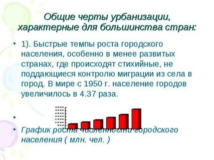 Причины проблемы урбанизации