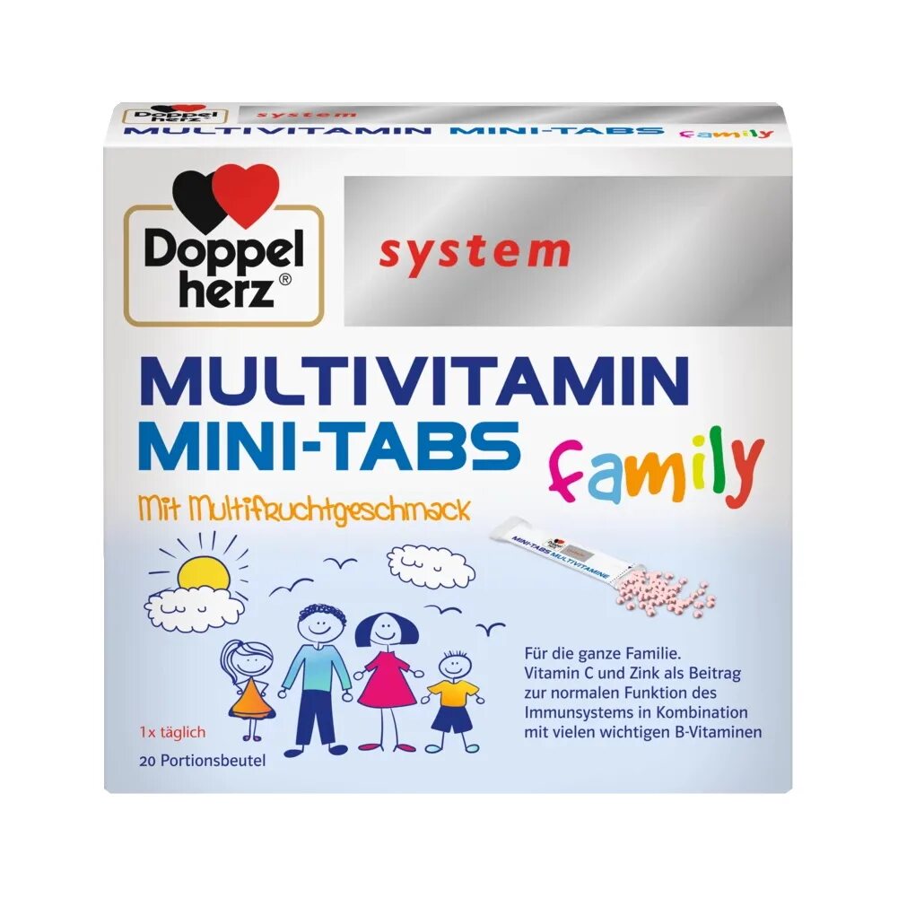 Doppelherz System Multivitamin Mini-Tabs Family. Доппельгерц мультивитамины для семьи. Мультивитаминный комплекс для подростков мультитабс. Multi-Tabs Mini мультивитамины для детей малина-клубника 90 шт 1 690р..