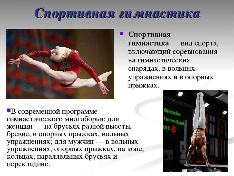 Спортивная 3 программа. Виды гимнастики спортивная гимнастика. Мужские и женские виды гимнастики. Спортивная гимнастика это определение. Упражнения для гимнастов.